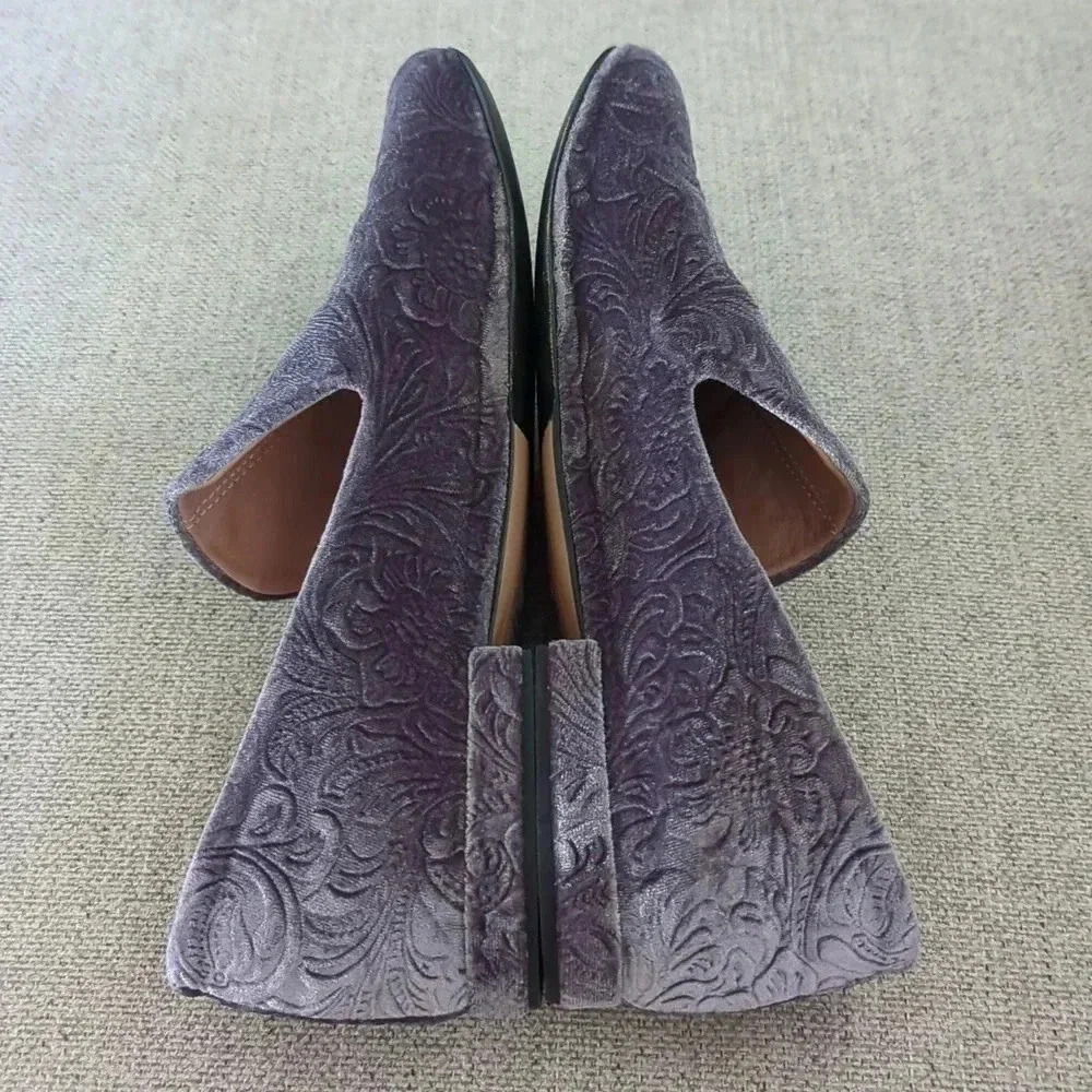 Gray Loaffers Women's Made in Italy Size 8 - Picture 4 of 7